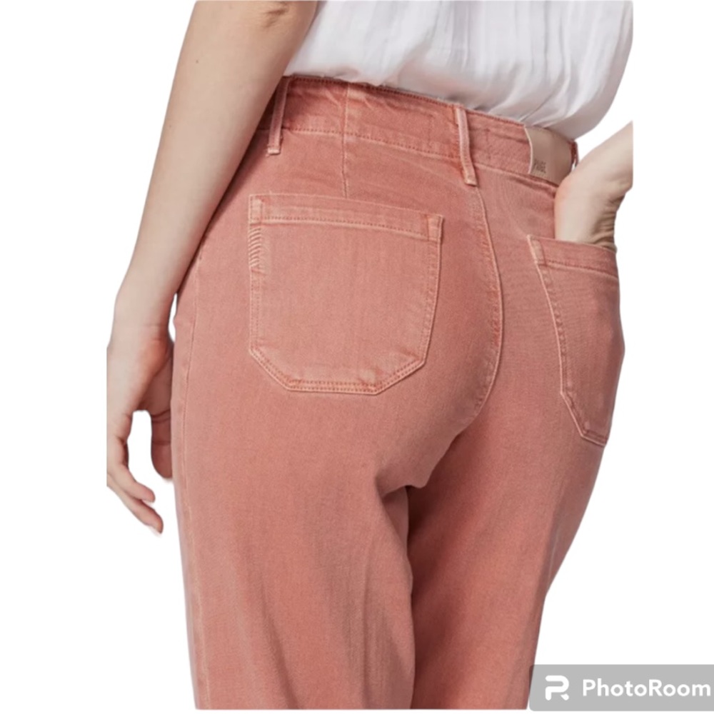 Paige Nellie High Rise Culotte Vintage Orange Poppy Size 32 - Picture 4 of 9